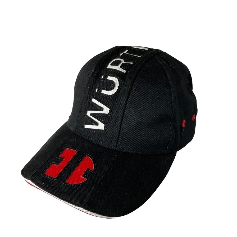 Wurth‎ Baseball Cap Hat Black Red Construction Logo Workwear